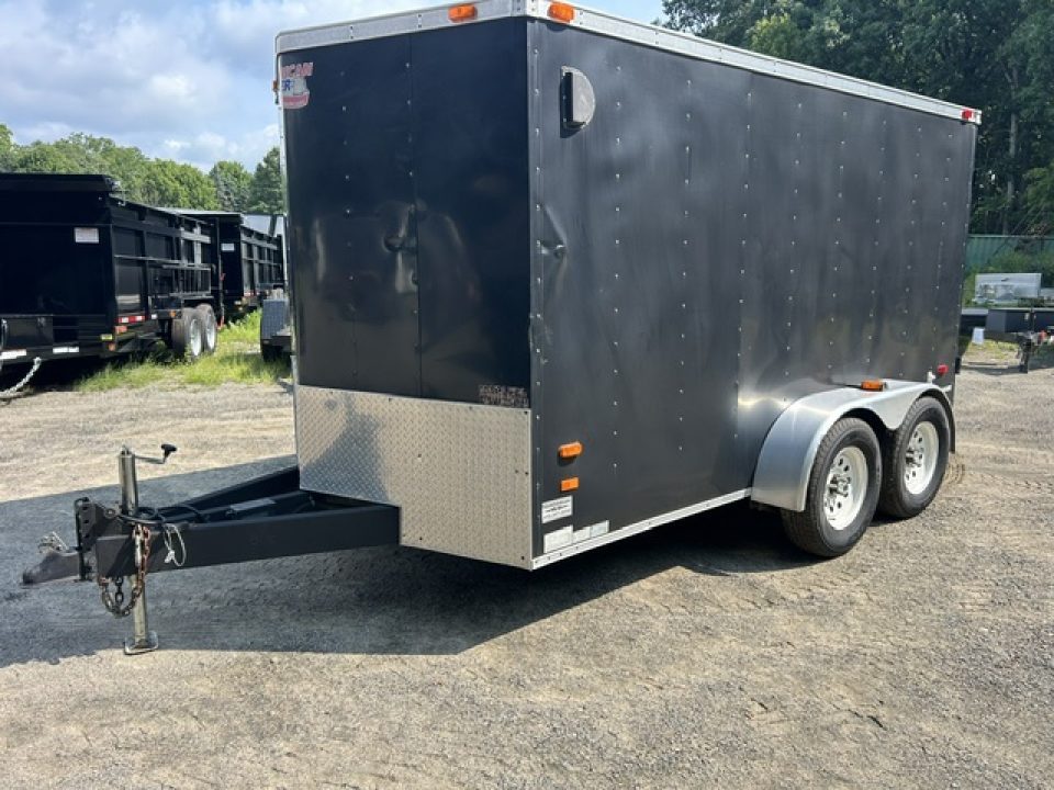 Used 2010 American Hauler 7X14 enclosed with Barn Doors on Back , and Removable Ramp Cargo / Enclosed Trailer
