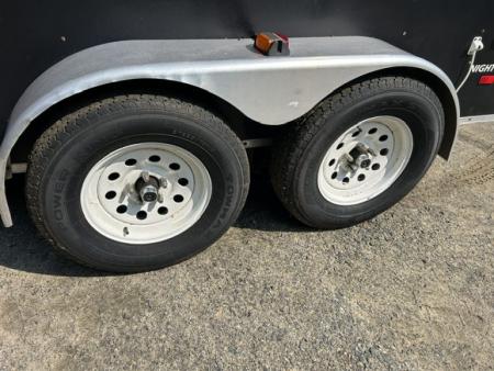 Used 2010 American Hauler 7X14 enclosed with Barn Doors on Back , and Removable Ramp Cargo / Enclosed Trailer