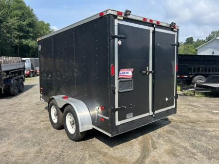 Used 2010 American Hauler 7X14 enclosed with Barn Doors on Back , and Removable Ramp Cargo / Enclosed Trailer