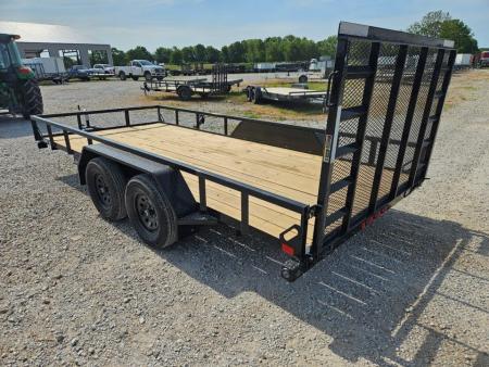 New 2026 Load Trail 83X16 TANDEM 7K TUBE TOP UTILITY W/4' SPRING GATE