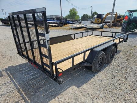 New 2026 Load Trail 83X16 TANDEM 7K TUBE TOP UTILITY W/4' SPRING GATE