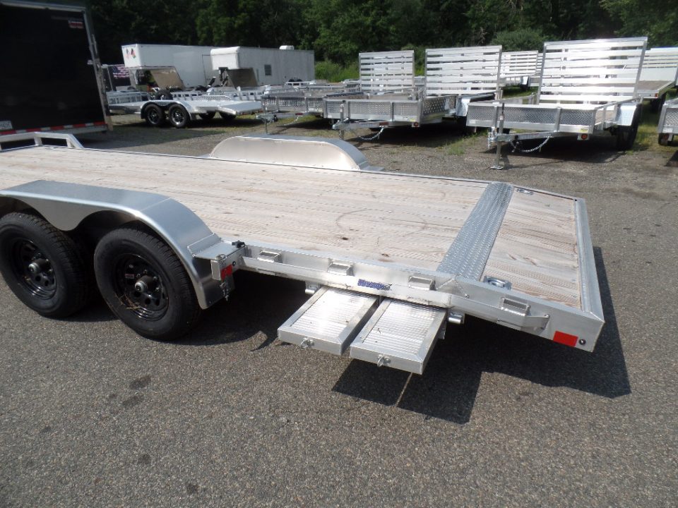 New 2026 ALCOM 7'X20' Aluminum Frame, Wood Deck, 9,990 GVWR , Car Hauler