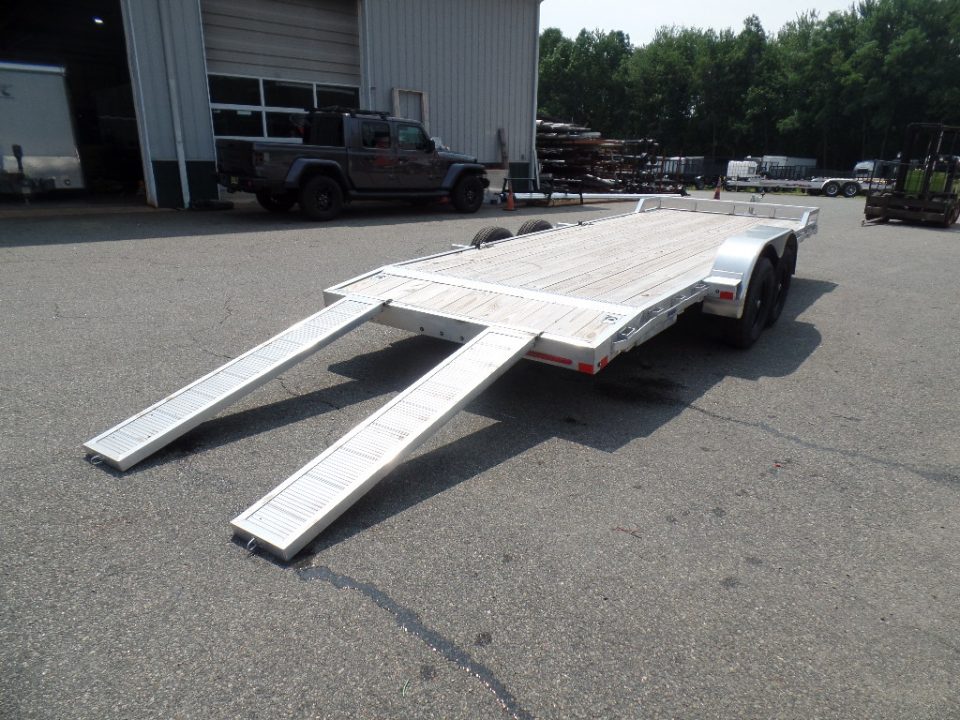 New 2026 ALCOM 7'X20' Aluminum Frame, Wood Deck, 9,990 GVWR , Car Hauler