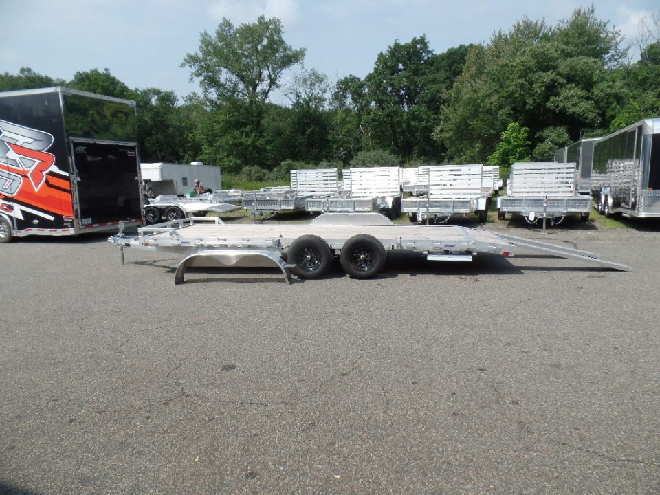 New 2026 ALCOM 7'X20' Aluminum Frame, Wood Deck, 9,990 GVWR , Car Hauler