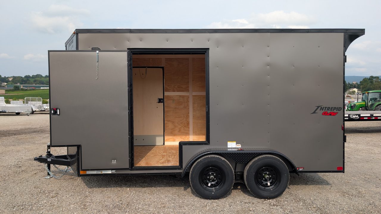 New 2027 Homesteader 7x14 Intrepid V-Nose Cargo Trailer w/ Ramp Door (EZ-EXIT DOOR!!!)