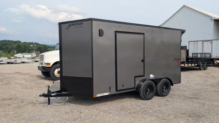 New 2027 Homesteader 7x14 Intrepid V-Nose Cargo Trailer w/ Ramp Door (EZ-EXIT DOOR!!!)