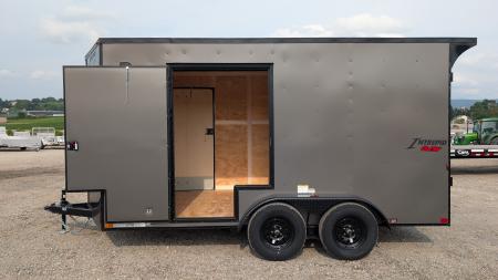 New 2027 Homesteader 7x14 Intrepid V-Nose Cargo Trailer w/ Ramp Door (EZ-EXIT DOOR!!!)