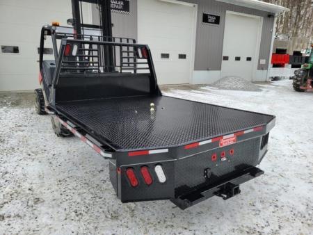 New Zimmerman Truck Bodies DRW Longbed 8' Flatbed with B&W Turnover Ball 3000XL