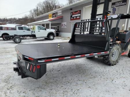 New Zimmerman Truck Bodies DRW Longbed 8' Flatbed with B&W Turnover Ball 3000XL