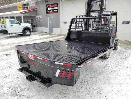 New Zimmerman Truck Bodies DRW Longbed 8' Flatbed with B&W Turnover Ball 3000XL