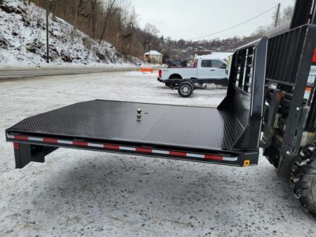 New Zimmerman Truck Bodies DRW Longbed 8' Flatbed with B&W Turnover Ball 3000XL