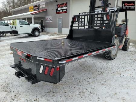 New Zimmerman Truck Bodies DRW Longbed 8' Flatbed with B&W Turnover Ball 3000XL