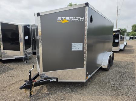 New 2027 Stealth Trailers 7x14 Mustang 7k w/6Ft 6In & Ramp Door Cargo / Enclosed Trailer