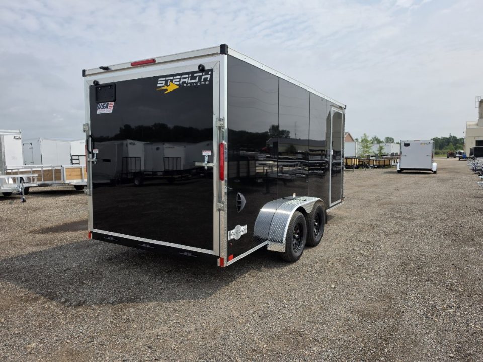 New 2027 Stealth Trailers 7x16 Mustang 7k w/6Ft 6In & Ramp Door Cargo / Enclosed Trailer