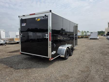 New 2027 Stealth Trailers 7x16 Mustang 7k w/6Ft 6In & Ramp Door Cargo / Enclosed Trailer