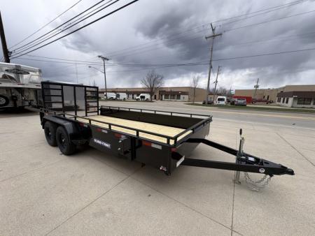 New 2027 Sure-Trac 7X16 TANDEM STEEL HIGH SIDE Utility Trailer