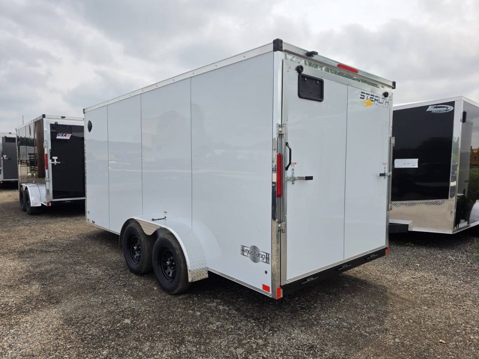 New 2027 Stealth Trailers 7x16 Mustang 7k w/6Ft 6In & Ramp Door Cargo / Enclosed Trailer