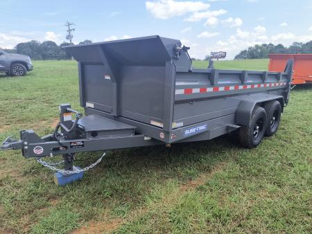 New 2026 Sure-Trac 7x14 Low Profile Scissor Lift Dump Trailer
