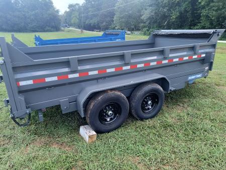 New 2026 Sure-Trac 7x14 Low Profile Scissor Lift Dump Trailer