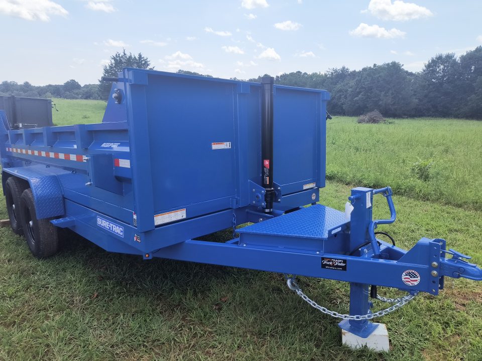 New 2026 Sure-Trac 7x14 Low Profile Telescopic Lift Dump Trailer