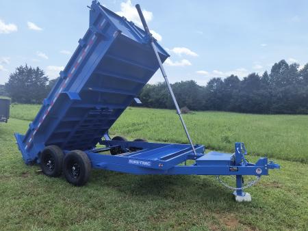 New 2026 Sure-Trac 7x14 Low Profile Telescopic Lift Dump Trailer