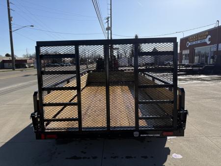 New 2026 Sure-Trac 7 x 16 Tube Top Three Board Trailer 7K Tandem Utility Trailer