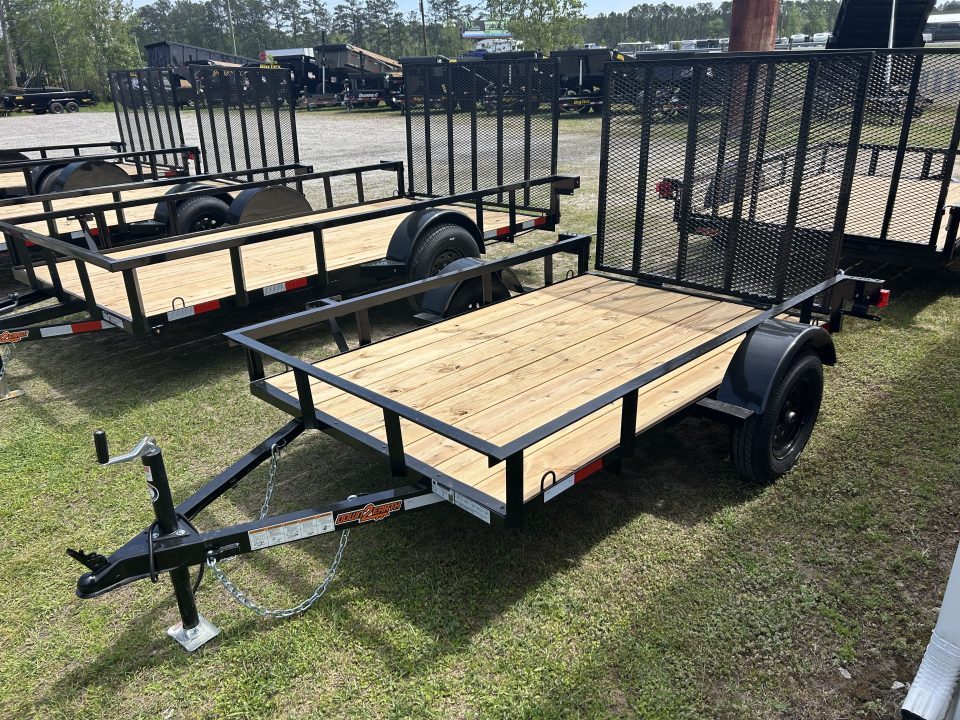 New 2027 Down 2 Earth Trailers 5X8 Utility Trailer, Angle Top