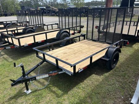 New 2027 Down 2 Earth Trailers 5X8 Utility Trailer, Angle Top