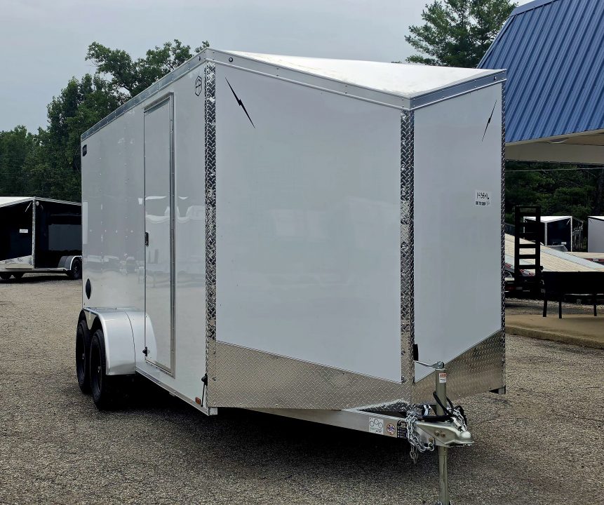 New 7 X 16 CARGO ENCLOSED ECO MODEL TANDEM AXLE ALL ALUMINUM 2027 LIGHTNING