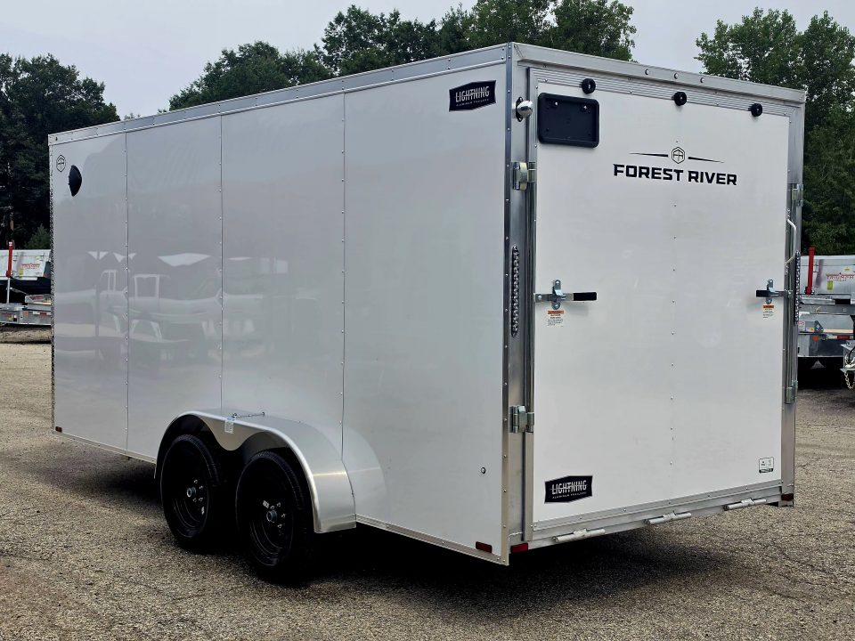 New 7 X 16 CARGO ENCLOSED ECO MODEL TANDEM AXLE ALL ALUMINUM 2027 LIGHTNING