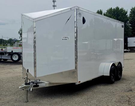 New 7 X 16 CARGO ENCLOSED ECO MODEL TANDEM AXLE ALL ALUMINUM 2027 LIGHTNING