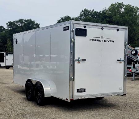 New 7 X 16 CARGO ENCLOSED ECO MODEL TANDEM AXLE ALL ALUMINUM 2027 LIGHTNING