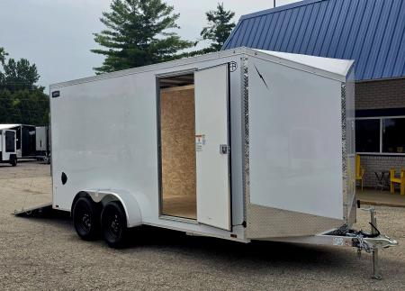 New 7 X 16 CARGO ENCLOSED ECO MODEL TANDEM AXLE ALL ALUMINUM 2027 LIGHTNING