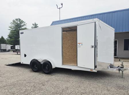 New 7 X 16 CARGO ENCLOSED ECO MODEL TANDEM AXLE ALL ALUMINUM 2027 LIGHTNING
