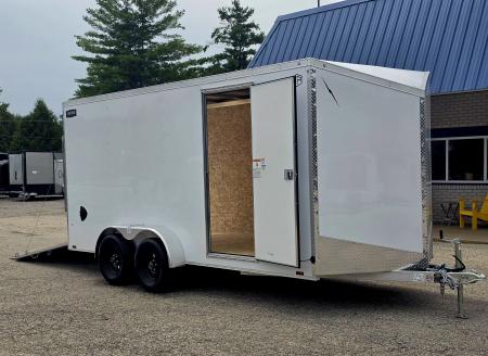 New 7 X 16 CARGO ENCLOSED ECO MODEL TANDEM AXLE ALL ALUMINUM 2027 LIGHTNING