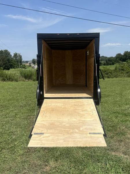 New 2027 6X12 - Enclosed Trailer- 3500LB Tandem Axle - White Poly - Blackout