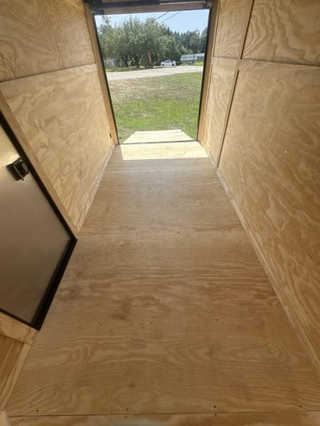 New 2027 6X12 - Enclosed Trailer- 3500LB Tandem Axle - White Poly - Blackout