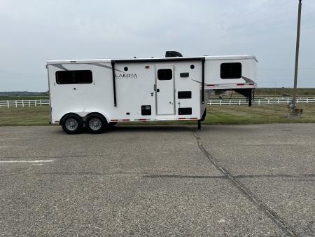 Used 2023 Lakota 2H 7' LQ AC27 Horse Trailer