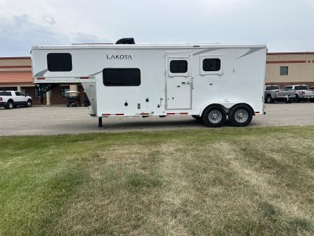 Used 2023 Lakota 2H 7' LQ AC27 Horse Trailer