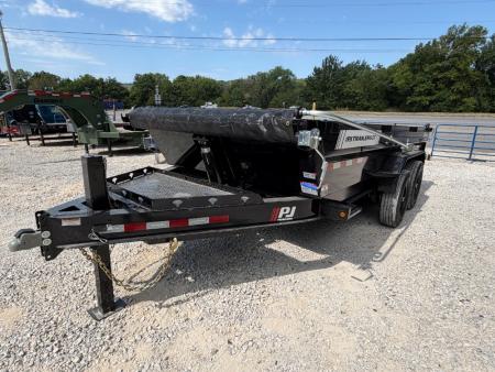 New 2027 PJ Trailers 15.4K 16' X 83" Low Profile Telescopic Dump Dump Trailer