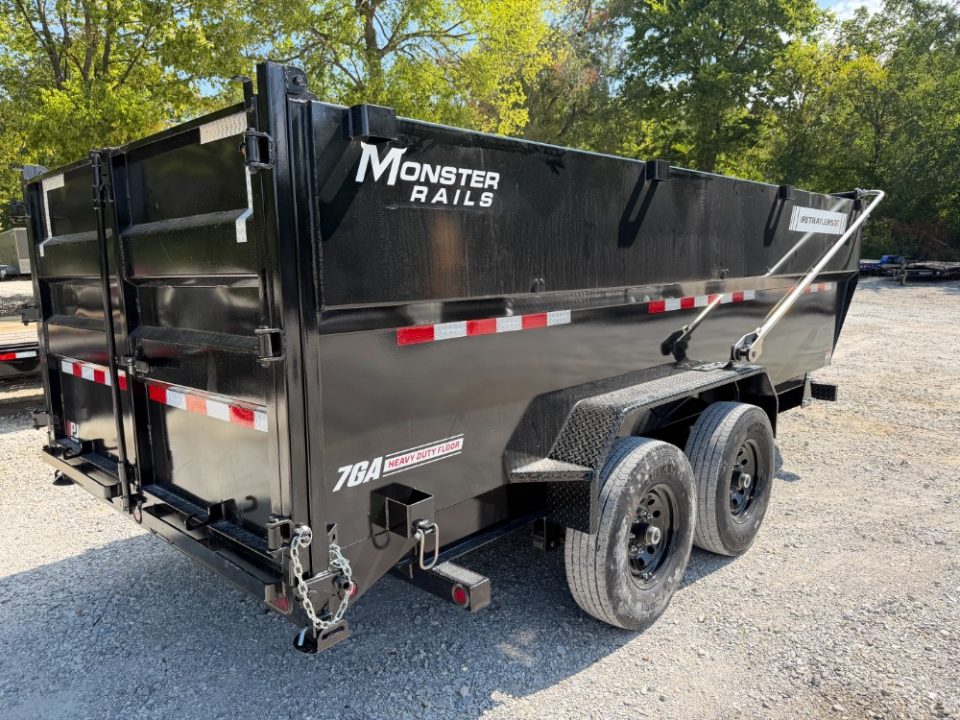 New 2027 PJ Trailers 15.4K 16' X 83" Low Profile Telescopic Dump Dump Trailer