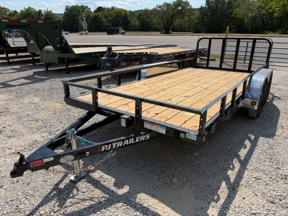 New 2027 PJ Trailers 7K 16' X 83" Tandem Axle Channel Utility Utility Trailer