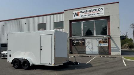 New 2027 Formula Trailers 7 x 14 Conquest SE Flat Top Sloped V-nose 7k Cargo / Enclosed Trailer