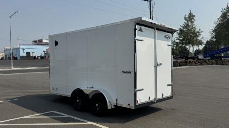 New 2027 Formula Trailers 7 x 14 Conquest SE Flat Top Sloped V-nose 7k Cargo / Enclosed Trailer