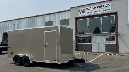 New 2027 Formula Trailers 7 x 16 Conquest SE Flat Top Sloped V-Nose 7K Cargo / Enclosed Trailer
