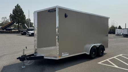 New 2027 Formula Trailers 7 x 16 Conquest SE Flat Top Sloped V-Nose 7K Cargo / Enclosed Trailer