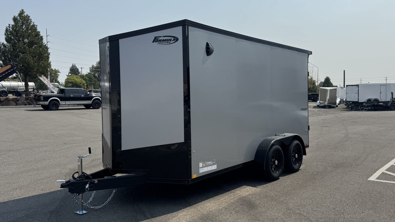 New 2027 Formula Trailers 7 x 14 Conquest SE Flat Top Sloped V-nose 7k Cargo / Enclosed Trailer