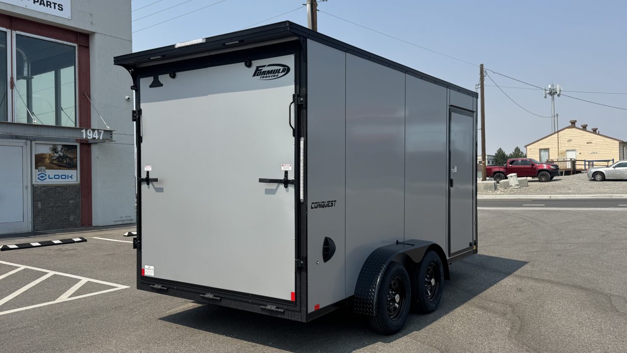 New 2027 Formula Trailers 7 x 14 Conquest SE Flat Top Sloped V-nose 7k Cargo / Enclosed Trailer