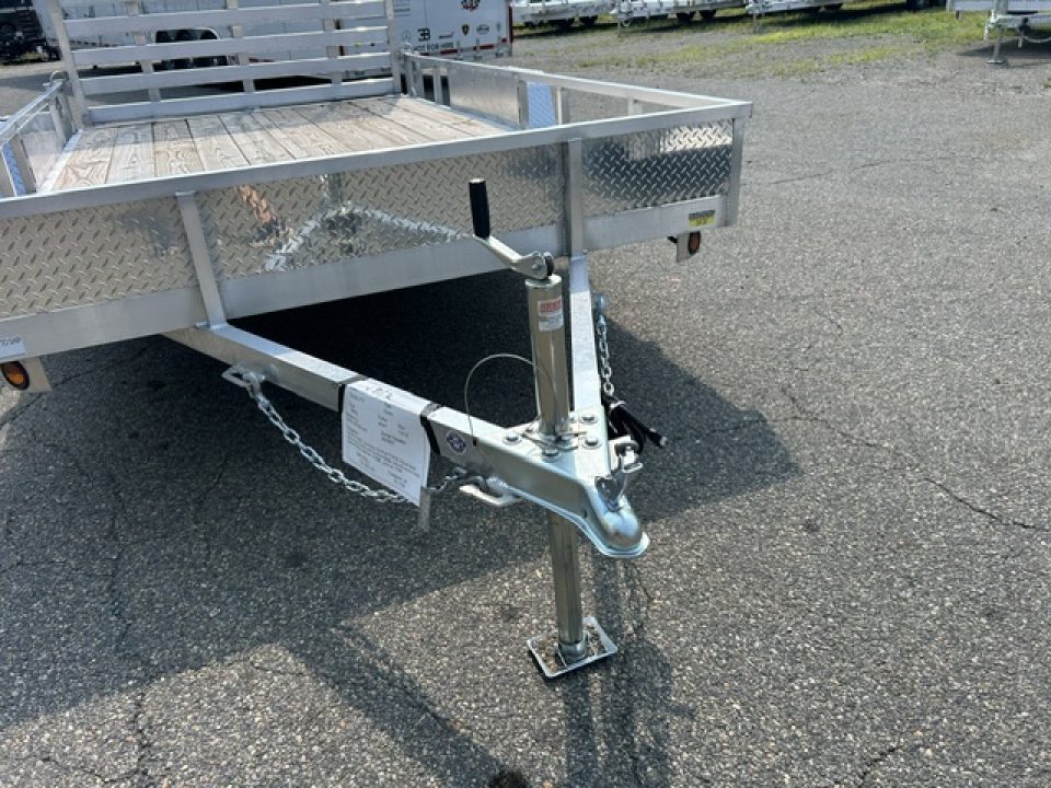 New 2026 Quality Steel and Aluminum 7X12 Single Axle, Aluminum Frame, Wood Deck Utility Trailer