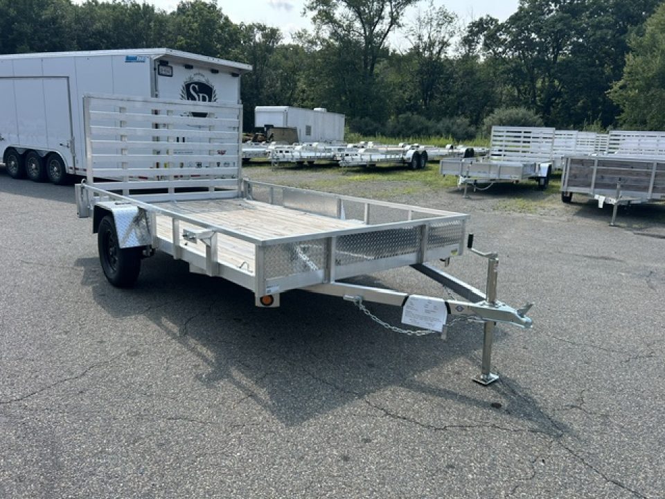 New 2026 Quality Steel and Aluminum 7X12 Single Axle, Aluminum Frame, Wood Deck Utility Trailer